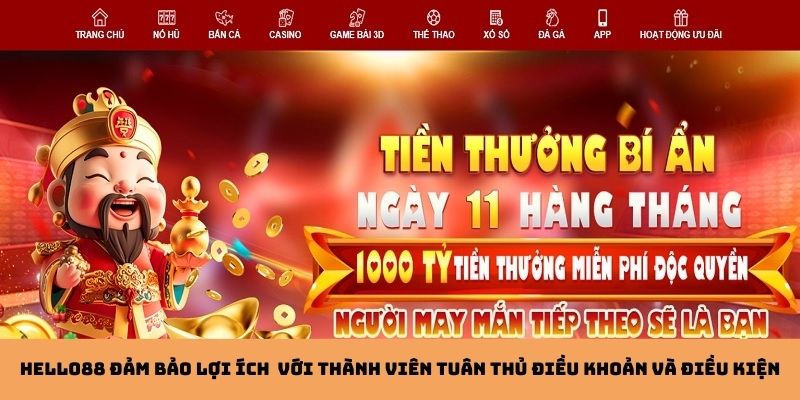 Tuân thủ điều khoản và điều kiện của Hello88 để đảm bảo tối ưu lợi ích